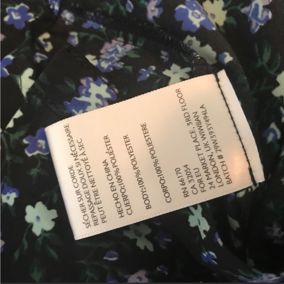 Urban Outfitters Kimchi Blue Floral Button Dress M - Picture 6 of 7